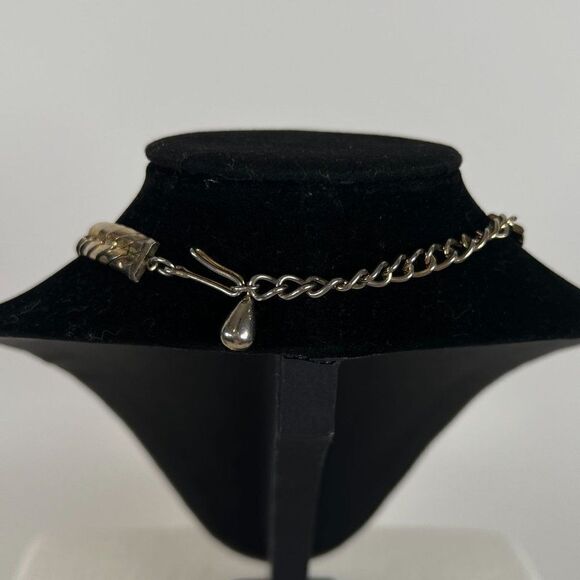 Vintage Y2K Gold Chunky Snake Rope Chain Choker Necklace - Minimal Jewelry - Picture 4 of 7